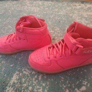 SLEVEL NEON PINK HIGH TOP SNEAKERS SIZE 37